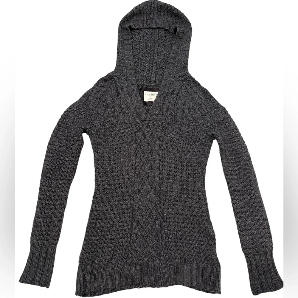 EUC Cable Knit Hooded Sweater